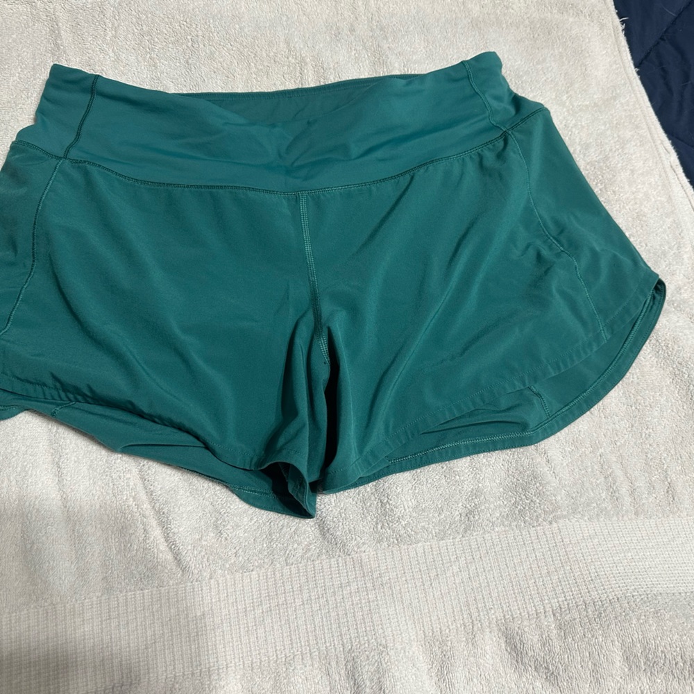 Lululemon speed shorts 8 tall teal lagoon